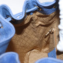 GUCCI Bamboo Backpack Suede Blue 003 8030 3444 Auth ki6661A-24