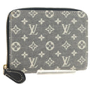 LOUIS VUITTON Monogram Idylle Zippy Coin Purse Navy M63004 LV Auth ki6662M-1