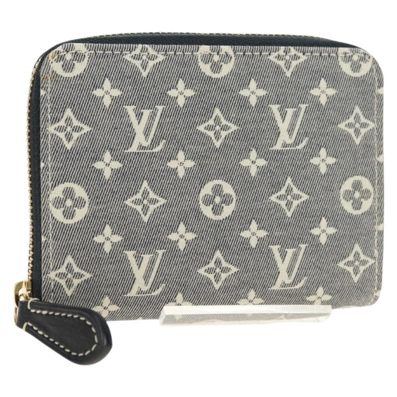 LOUIS VUITTON Monogram Idylle Zippy Coin Purse Navy M63004 LV Auth ki6662M