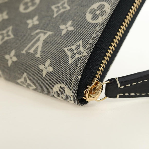 LOUIS VUITTON Monogram Idylle Zippy Coin Purse Navy M63004 LV Auth ki6662M