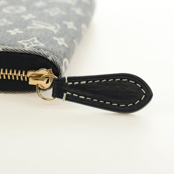 LOUIS VUITTON Monogram Idylle Zippy Coin Purse Navy M63004 LV Auth ki6662M
