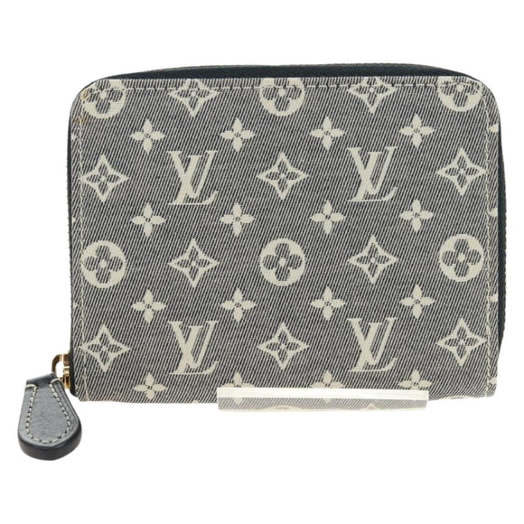 LOUIS VUITTON Monogram Idylle Zippy Coin Purse Navy M63004 LV Auth ki6662M