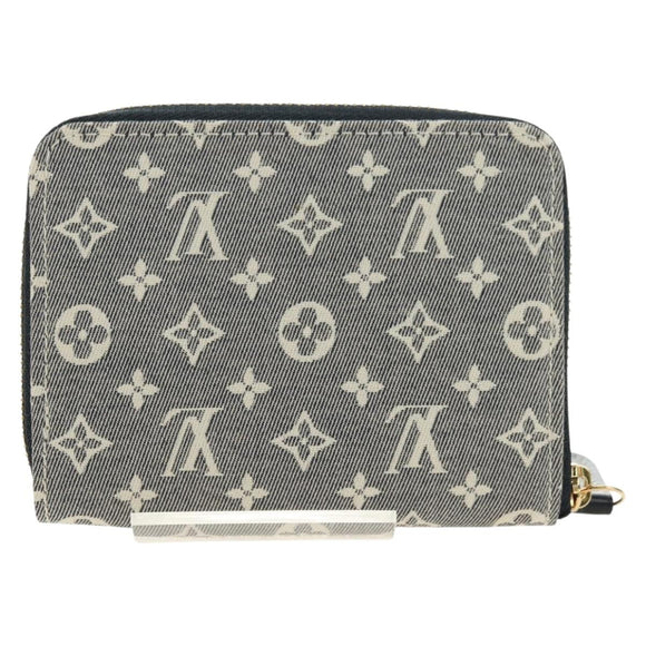 LOUIS VUITTON Monogram Idylle Zippy Coin Purse Navy M63004 LV Auth ki6662M