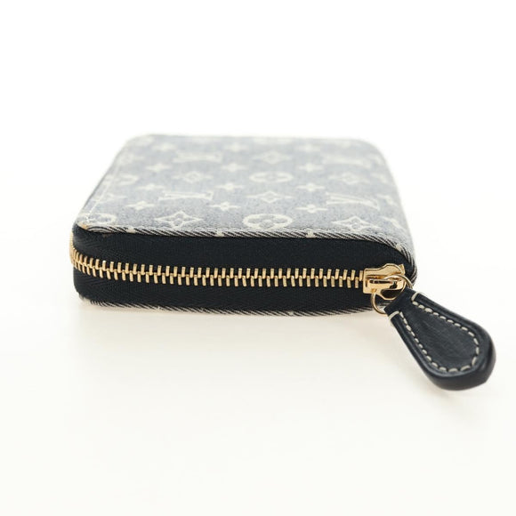 LOUIS VUITTON Monogram Idylle Zippy Coin Purse Navy M63004 LV Auth ki6662M