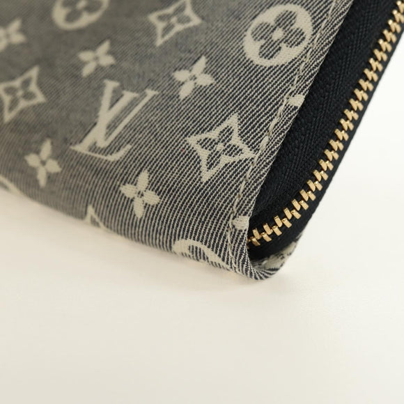 LOUIS VUITTON Monogram Idylle Zippy Coin Purse Navy M63004 LV Auth ki6662M