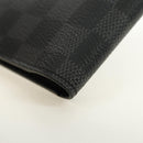 LOUIS VUITTON Damier Graphite Couverture Passport Case N64411 LV Auth ki6663M-16