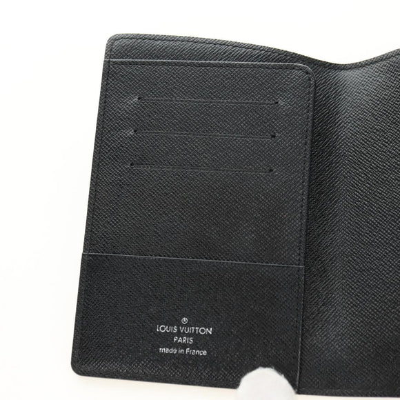 LOUIS VUITTON Damier Graphite Couverture Passport Case N64411 LV Auth ki6663M
