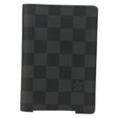 LOUIS VUITTON Damier Graphite Couverture Passport Case N64411 LV Auth ki6663M-13