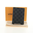 LOUIS VUITTON Damier Graphite Couverture Passport Case N64411 LV Auth ki6663M-12