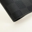 LOUIS VUITTON Damier Graphite Couverture Passport Case N64411 LV Auth ki6663M-7