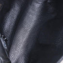 CELINE Chain Shoulder Bag Leather Black Gold Auth ki6665M-16