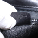 CELINE Chain Shoulder Bag Leather Black Gold Auth ki6665M-22