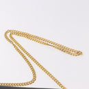 CELINE Chain Shoulder Bag Leather Black Gold Auth ki6665M-8