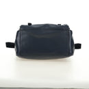 PRADA Shoulder Bag Leather Navy Silver Auth ki6667SAM-5