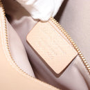 Salvatore Ferragamo Chain Shoulder Bag Leather Beige Gold Auth ki6669V-11