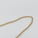 Salvatore Ferragamo Chain Shoulder Bag Leather Beige Gold Auth ki6669V-8