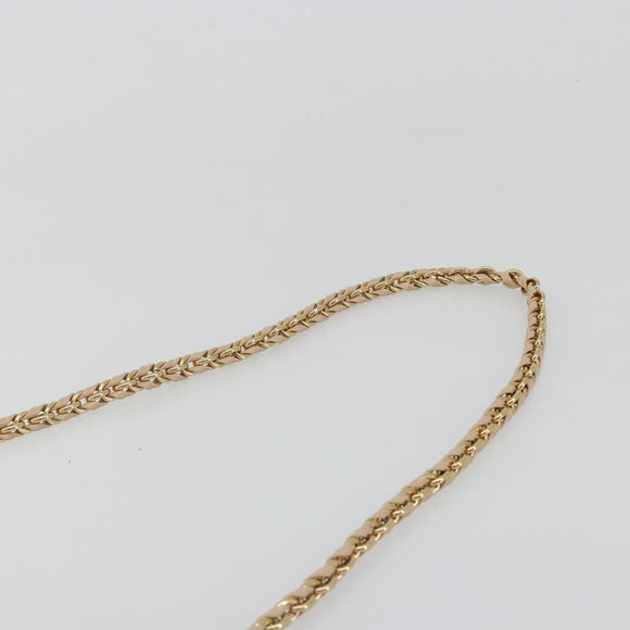 Salvatore Ferragamo Chain Shoulder Bag Leather Beige Gold Auth ki6669V