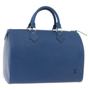 LOUIS VUITTON Epi Speedy 30 Hand Bag Toledo Blue M43005 LV Auth ki6670V-1