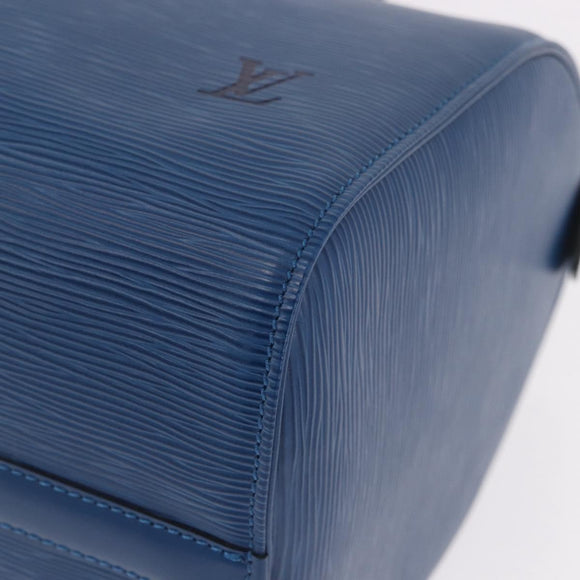 LOUIS VUITTON Epi Speedy 30 Hand Bag Toledo Blue M43005 LV Auth ki6670V