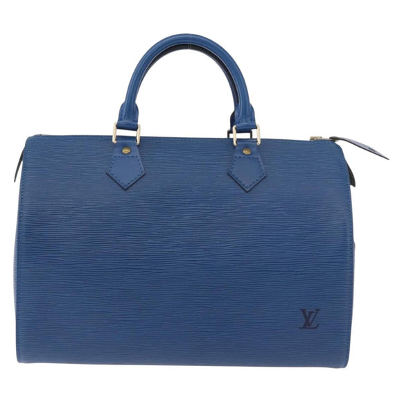 LOUIS VUITTON Epi Speedy 30 Hand Bag Toledo Blue M43005 LV Auth ki6670V