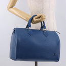 LOUIS VUITTON Epi Speedy 30 Hand Bag Toledo Blue M43005 LV Auth ki6670V-23