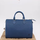 LOUIS VUITTON Epi Speedy 30 Hand Bag Toledo Blue M43005 LV Auth ki6670V-12