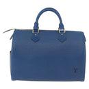 LOUIS VUITTON Epi Speedy 30 Hand Bag Toledo Blue M43005 LV Auth ki6670V-2