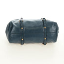 Miu Miu Hand Bag Leather 2way Blue Gold Auth ki6671SAM-5