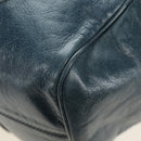 Miu Miu Hand Bag Leather 2way Blue Gold Auth ki6671SAM-19