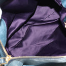 Miu Miu Hand Bag Leather 2way Blue Gold Auth ki6671SAM-10