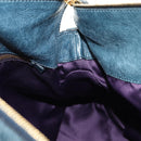 Miu Miu Hand Bag Leather 2way Blue Gold Auth ki6671SAM-23