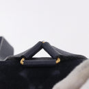GUCCI Bamboo Backpack Suede Navy Gold 003 2058 0016 Auth ki6672A-14