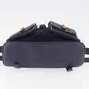 GUCCI Bamboo Backpack Suede Navy Gold 003 2058 0016 Auth ki6672A-5