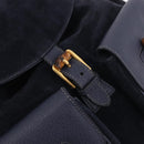 GUCCI Bamboo Backpack Suede Navy Gold 003 2058 0016 Auth ki6672A-20
