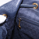 GUCCI Bamboo Backpack Suede Navy Gold 003 2058 0016 Auth ki6672A-26