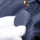 GUCCI Bamboo Backpack Suede Navy Gold 003 2058 0016 Auth ki6672A-12