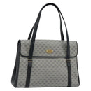 GUCCI Micro GG Supreme Hand Bag PVC Navy Gold 000 46 4857 Auth ki6678A-1