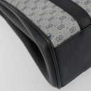 GUCCI Micro GG Supreme Hand Bag PVC Navy Gold 000 46 4857 Auth ki6678A-11