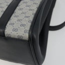 GUCCI Micro GG Supreme Hand Bag PVC Navy Gold 000 46 4857 Auth ki6678A-12