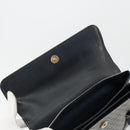 GUCCI Micro GG Supreme Hand Bag PVC Navy Gold 000 46 4857 Auth ki6678A-15