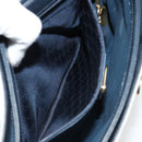 GUCCI Micro GG Supreme Hand Bag PVC Navy Gold 000 46 4857 Auth ki6678A-21