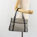 GUCCI Micro GG Supreme Hand Bag PVC Navy Gold 000 46 4857 Auth ki6678A-26
