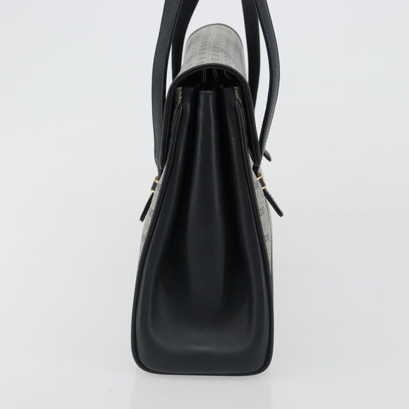 GUCCI Micro GG Supreme Hand Bag PVC Navy Gold 000 46 4857 Auth ki6678A