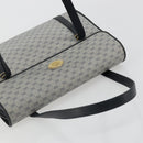 GUCCI Micro GG Supreme Hand Bag PVC Navy Gold 000 46 4857 Auth ki6678A-6