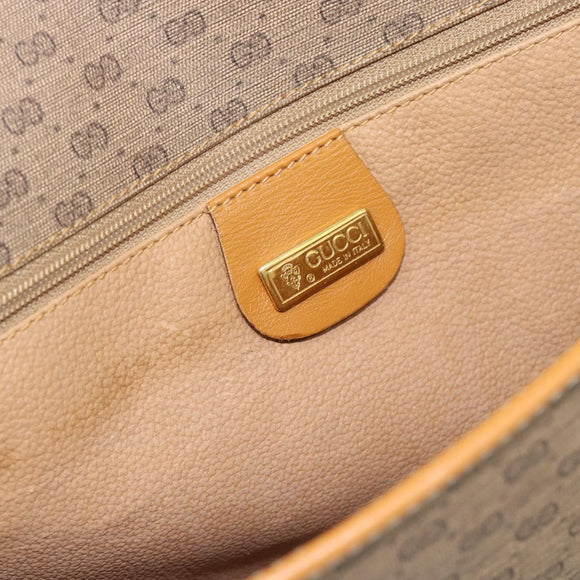 GUCCI Micro GG Supreme Shoulder Bag PVC Beige Gold 001 104 0915 Auth ki6679A