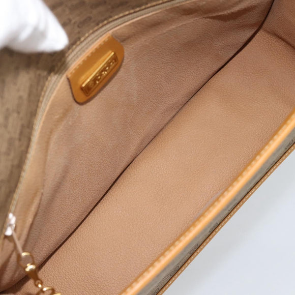GUCCI Micro GG Supreme Shoulder Bag PVC Beige Gold 001 104 0915 Auth ki6679A