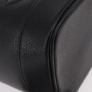 CHANEL COCO Mark Vanity Hand Bag Caviar Skin Black Gold CC Auth ki6681M-15