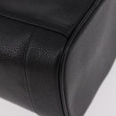 CHANEL COCO Mark Vanity Hand Bag Caviar Skin Black Gold CC Auth ki6681M-17