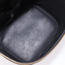 CHANEL COCO Mark Vanity Hand Bag Caviar Skin Black Gold CC Auth ki6681M-9