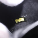 CHANEL COCO Mark Vanity Hand Bag Caviar Skin Black Gold CC Auth ki6681M-10
